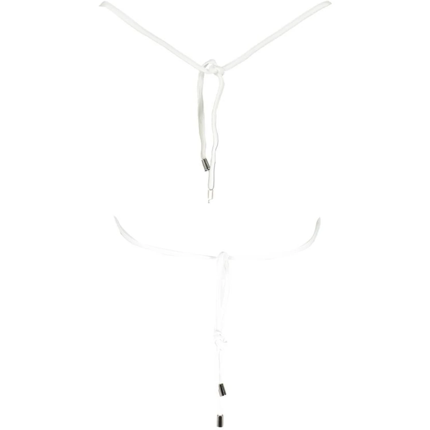 White Elastane Swimwear