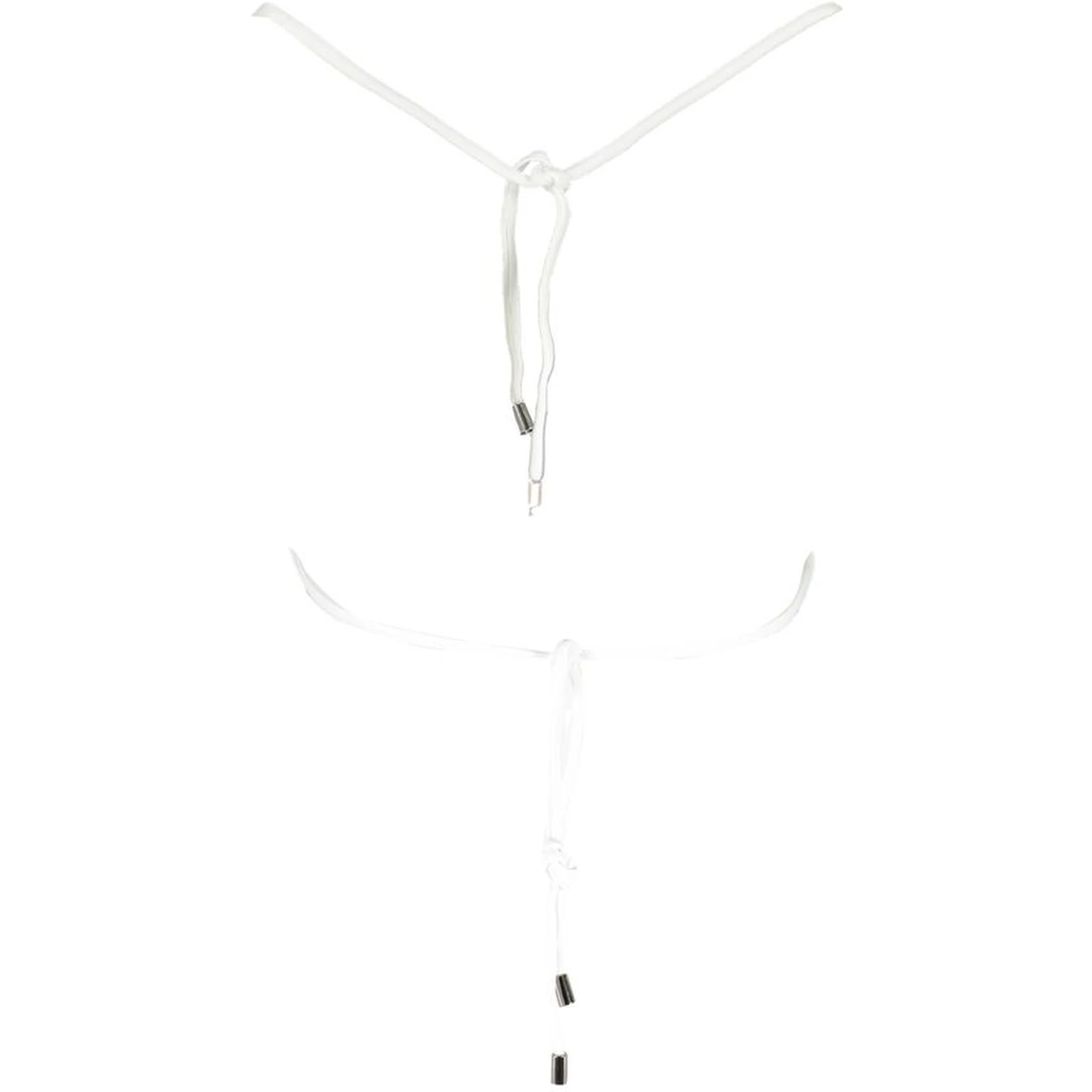 White Elastane Swimwear