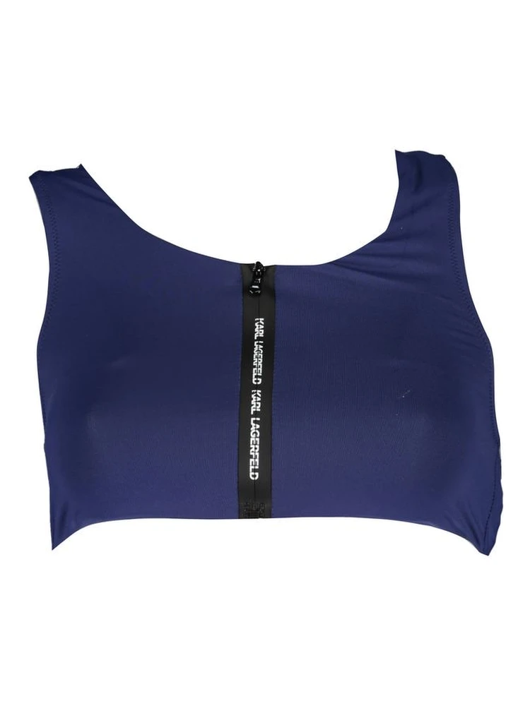 Blue Elastane Swimwear