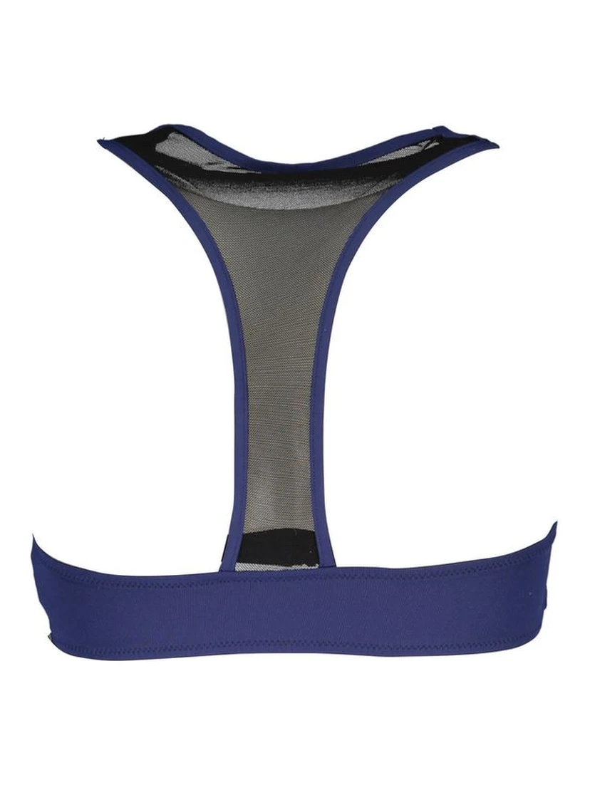 Blue Elastane Swimwear