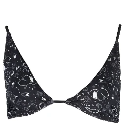 Black Elastane Swimwear