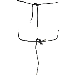 Black Elastane Swimwear