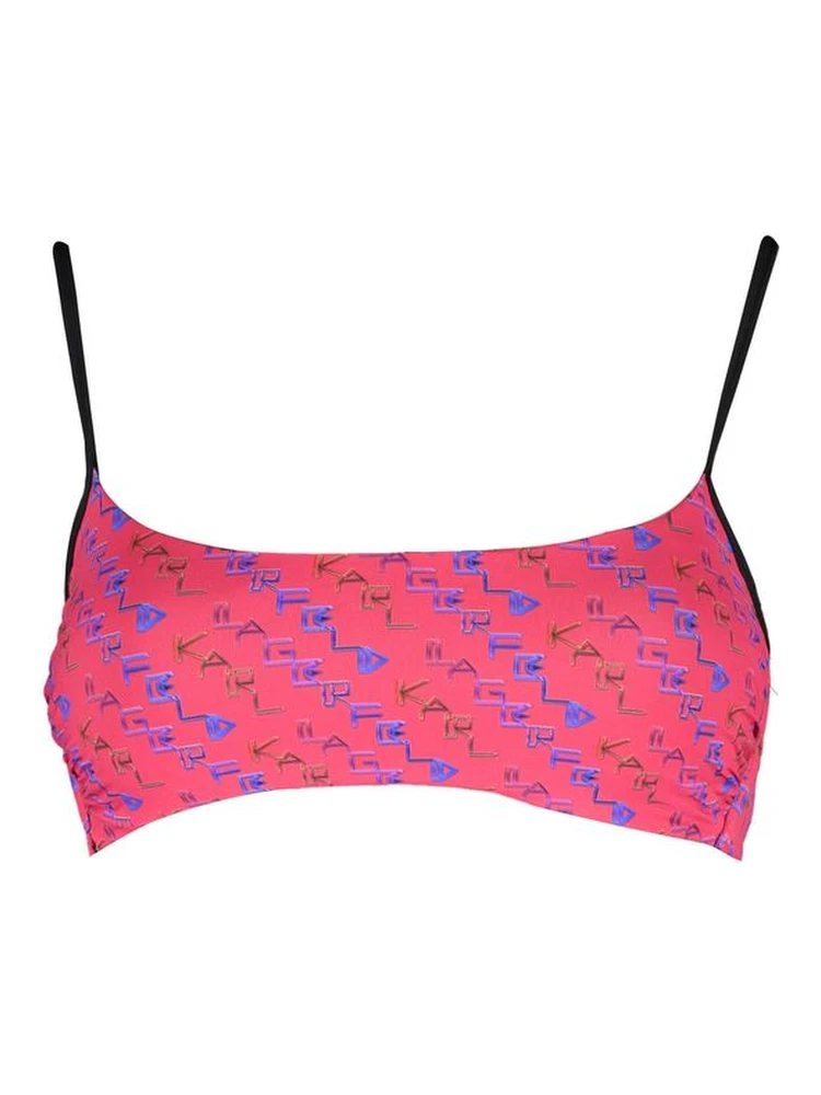 Red Elastane Swimwear