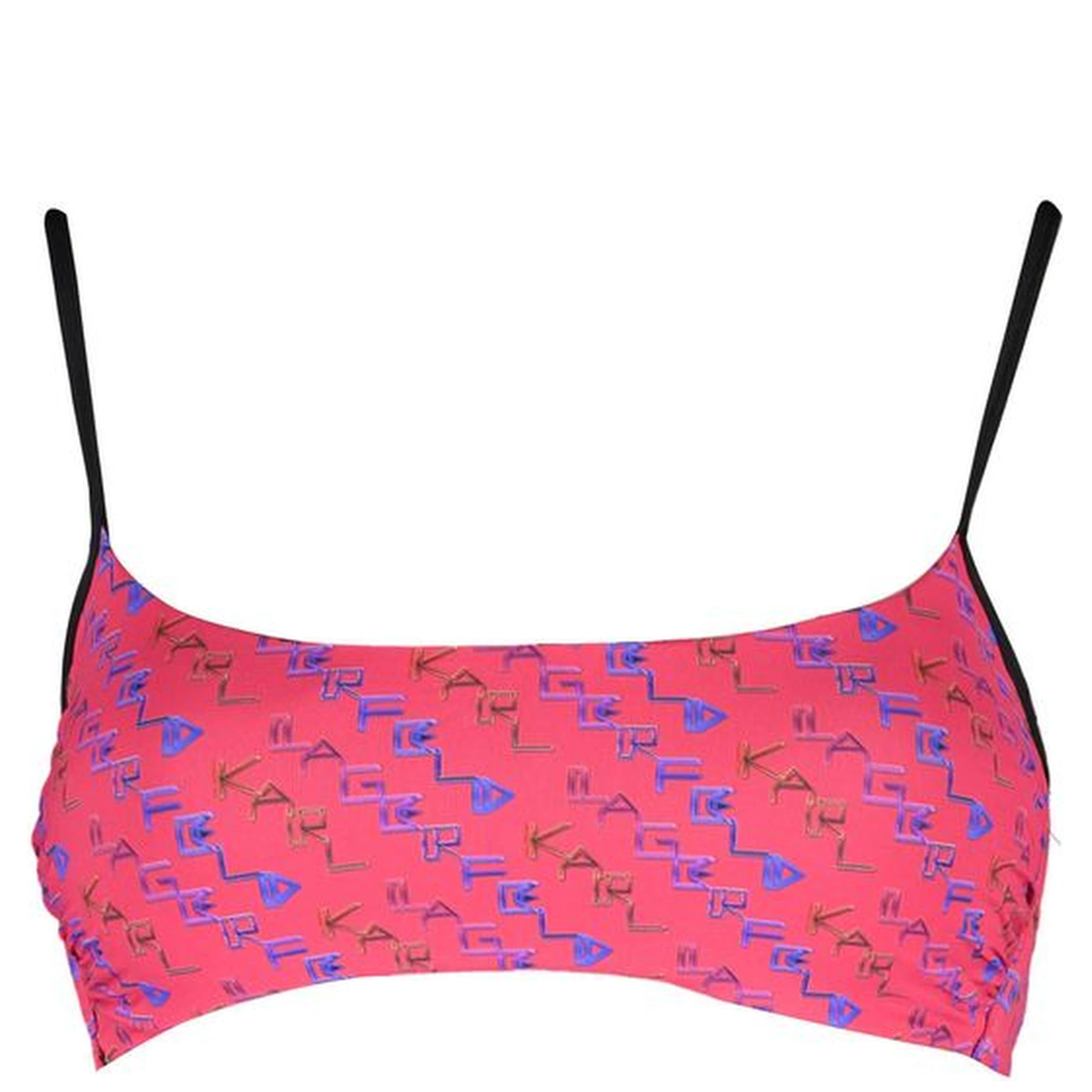 Red Elastane Swimwear