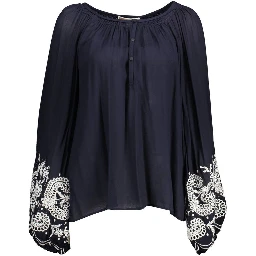 Blue Viscose Shirt
