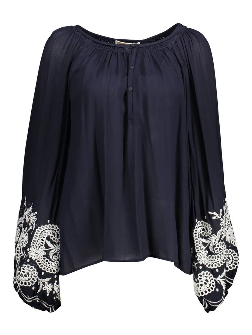 Blue Viscose Shirt