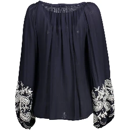 Blue Viscose Shirt