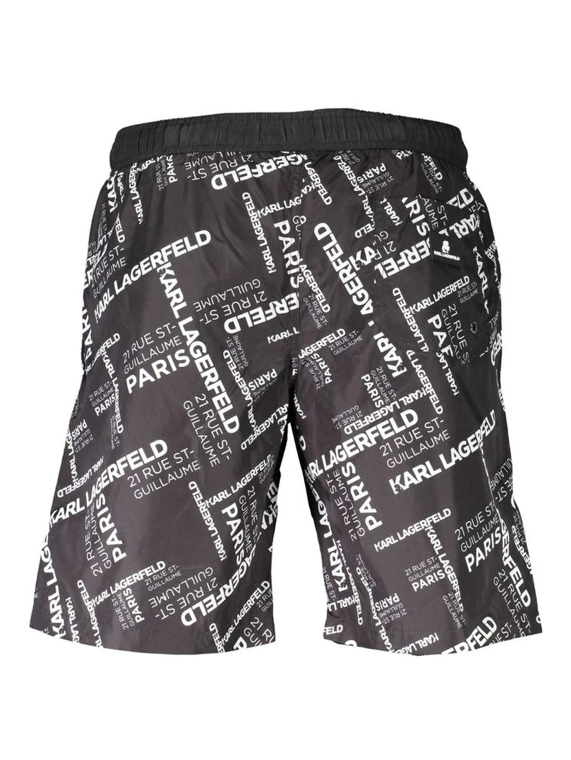 Black Polyester Swimwear