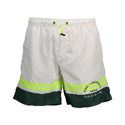 White Polyester Swimwear