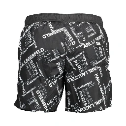 Black Polyester Swimwear