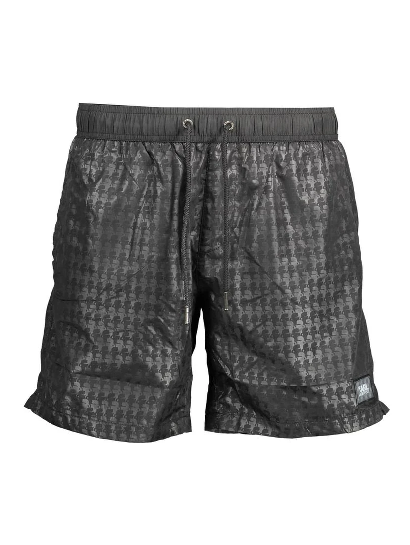 Black Polyester Swimwear