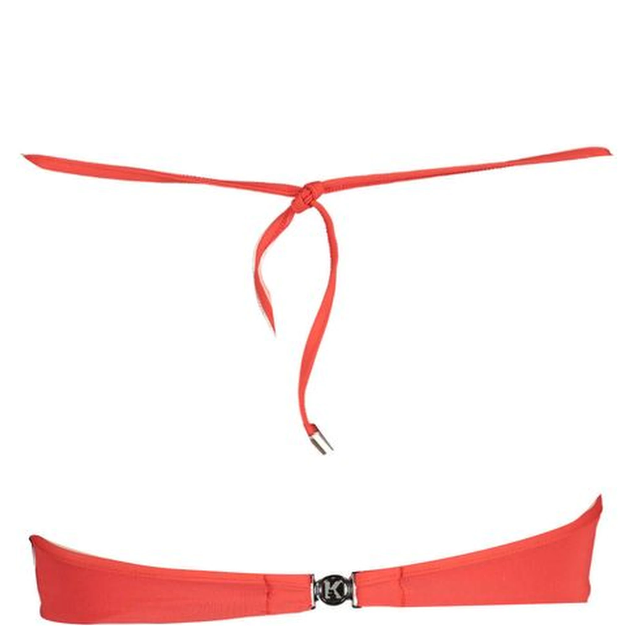 Red Elastane Swimwear
