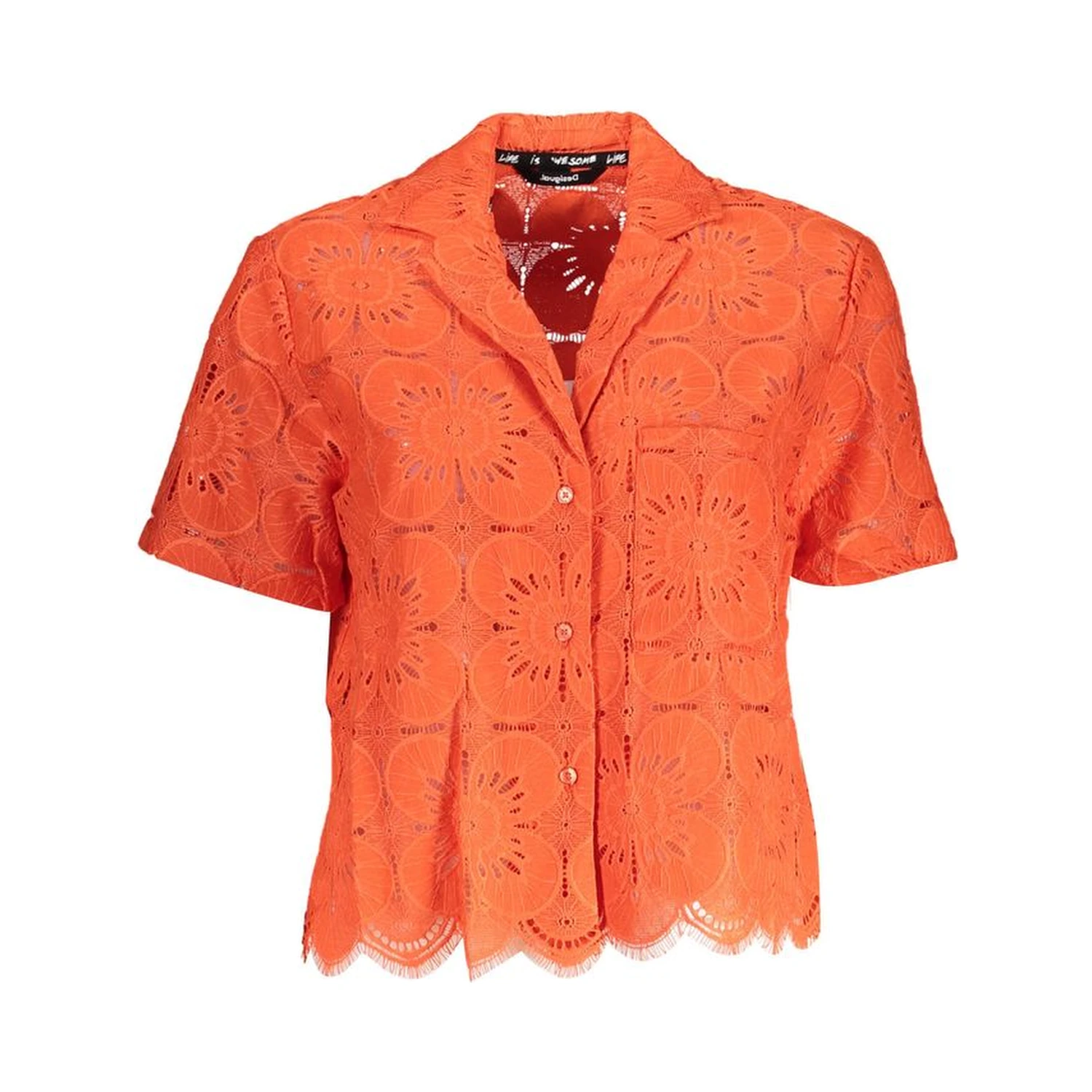 Orange Cotton Shirt