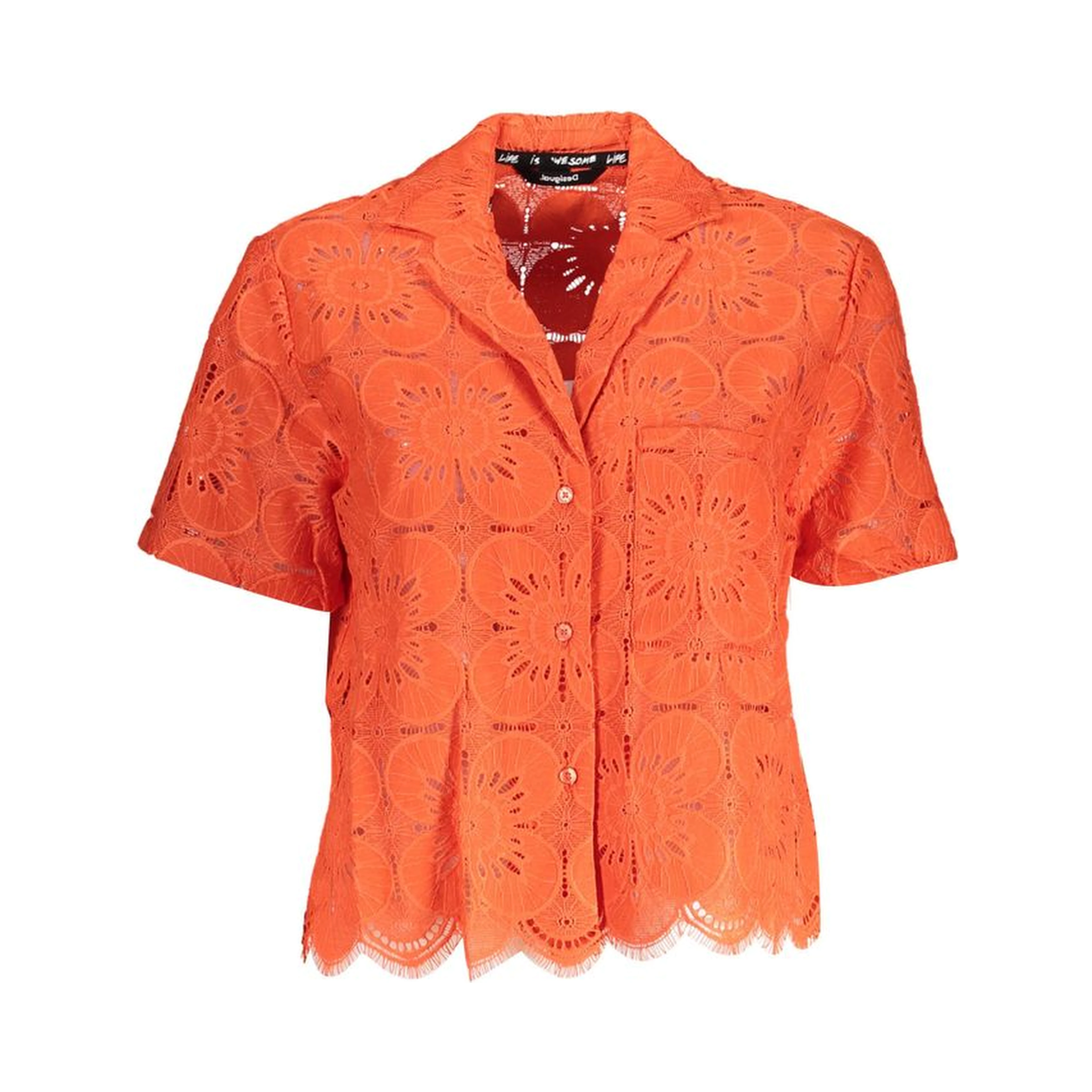 Orange Cotton Shirt