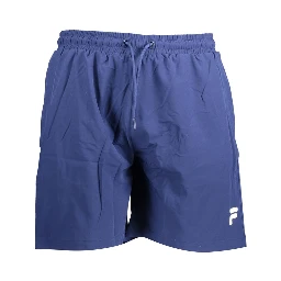 Blue Polyester Swimwear