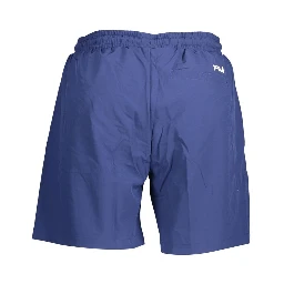 Blue Polyester Swimwear