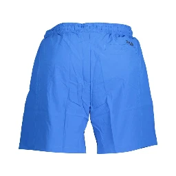 Blue Polyester Swimwear