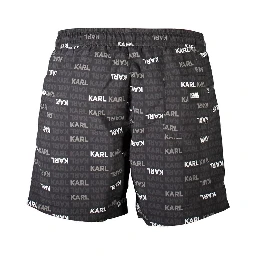 Black Polyester Swimwear