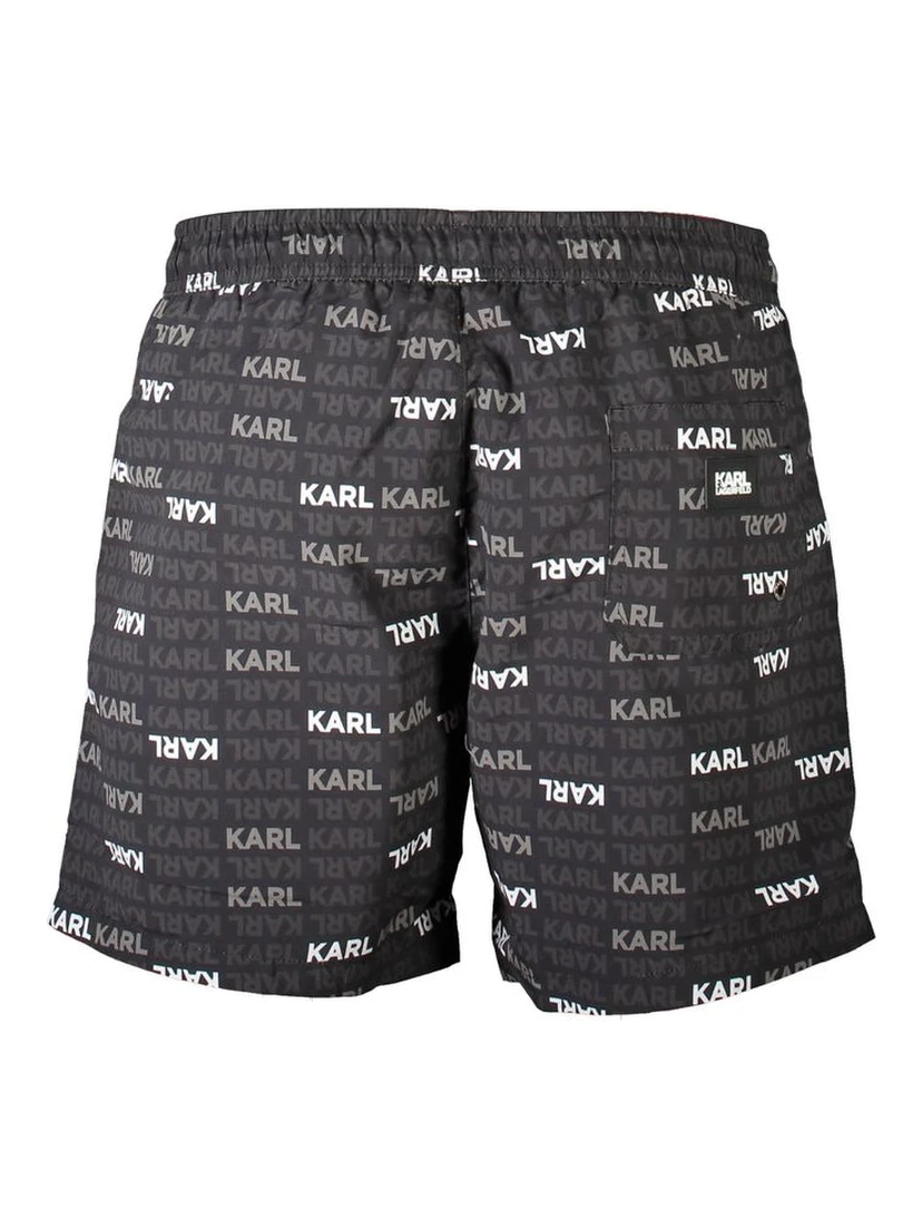 Black Polyester Swimwear