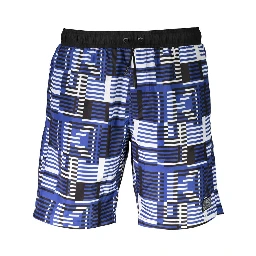 Blue Polyester Swimwear