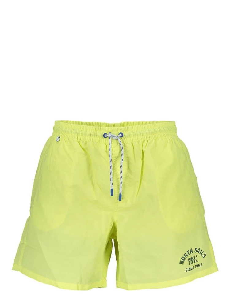 Yellow Polyester Swimwear