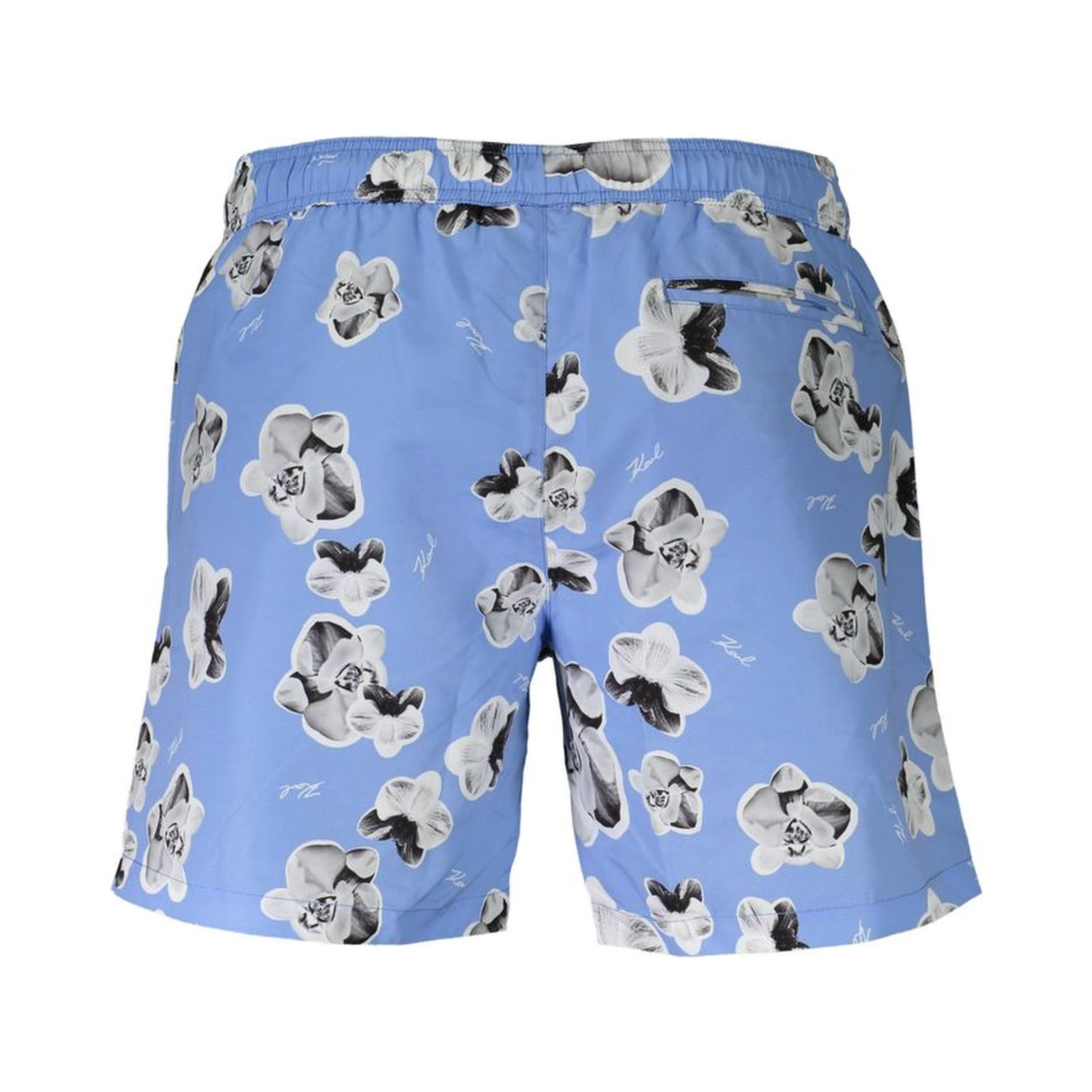 Blue Polyester Swimwear