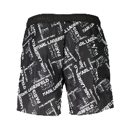 Black Polyester Swimwear