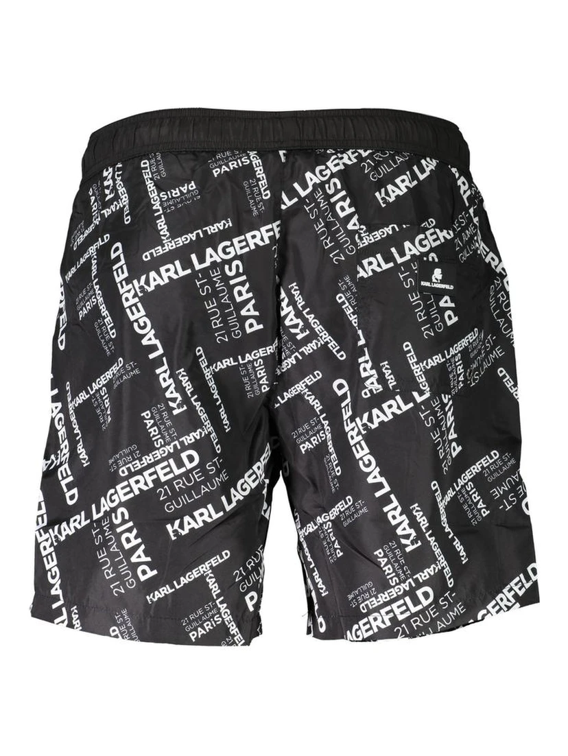 Black Polyester Swimwear