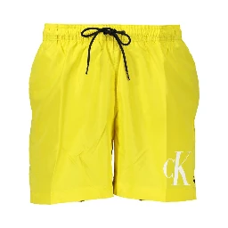 Yellow Polyester Swimwear