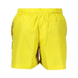 Yellow Polyester Swimwear