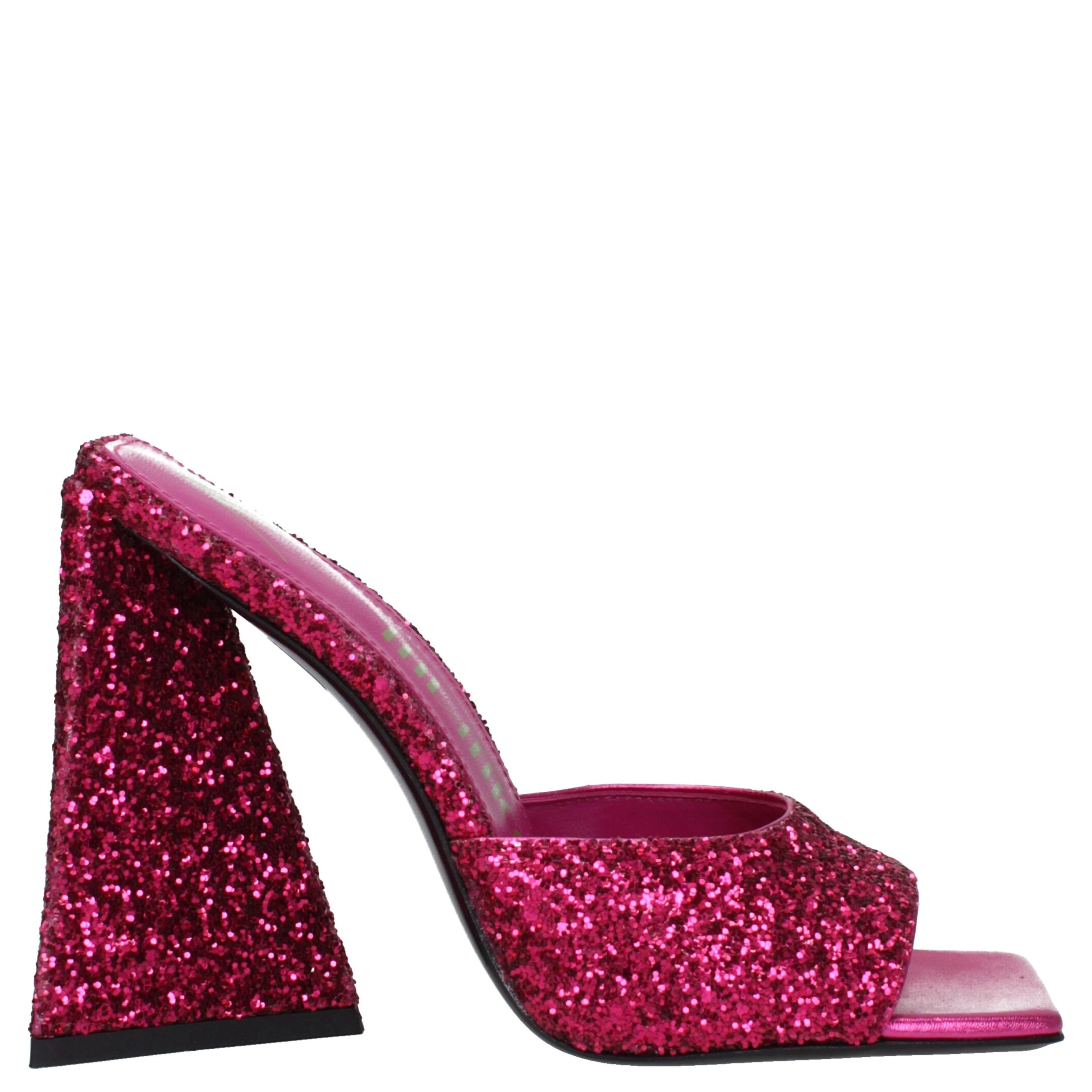 Pink Plastic Platform Sandals