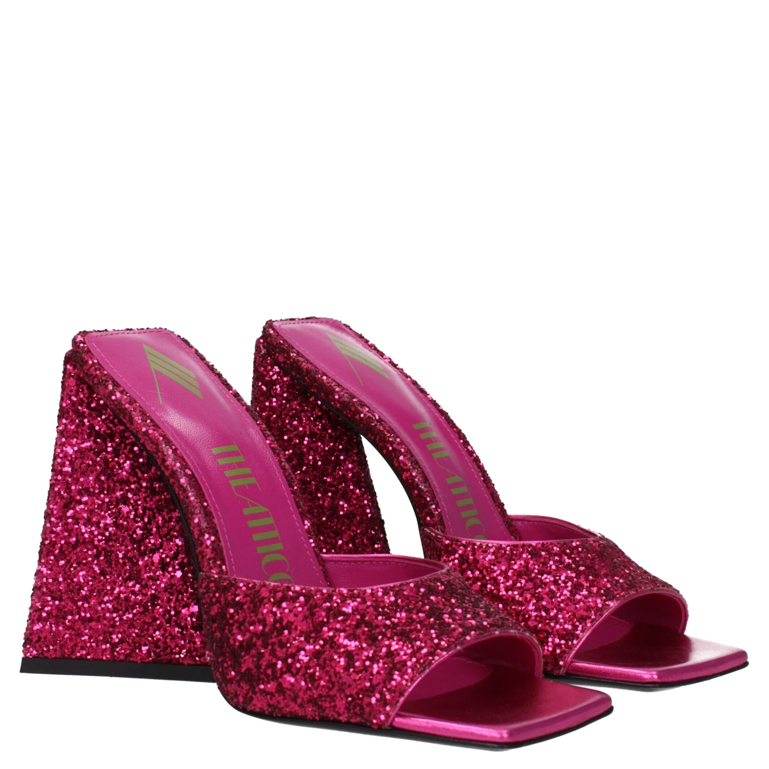Pink Plastic Platform Sandals