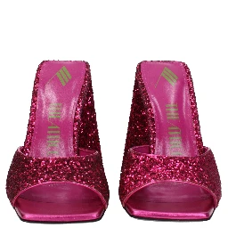 Pink Plastic Platform Sandals