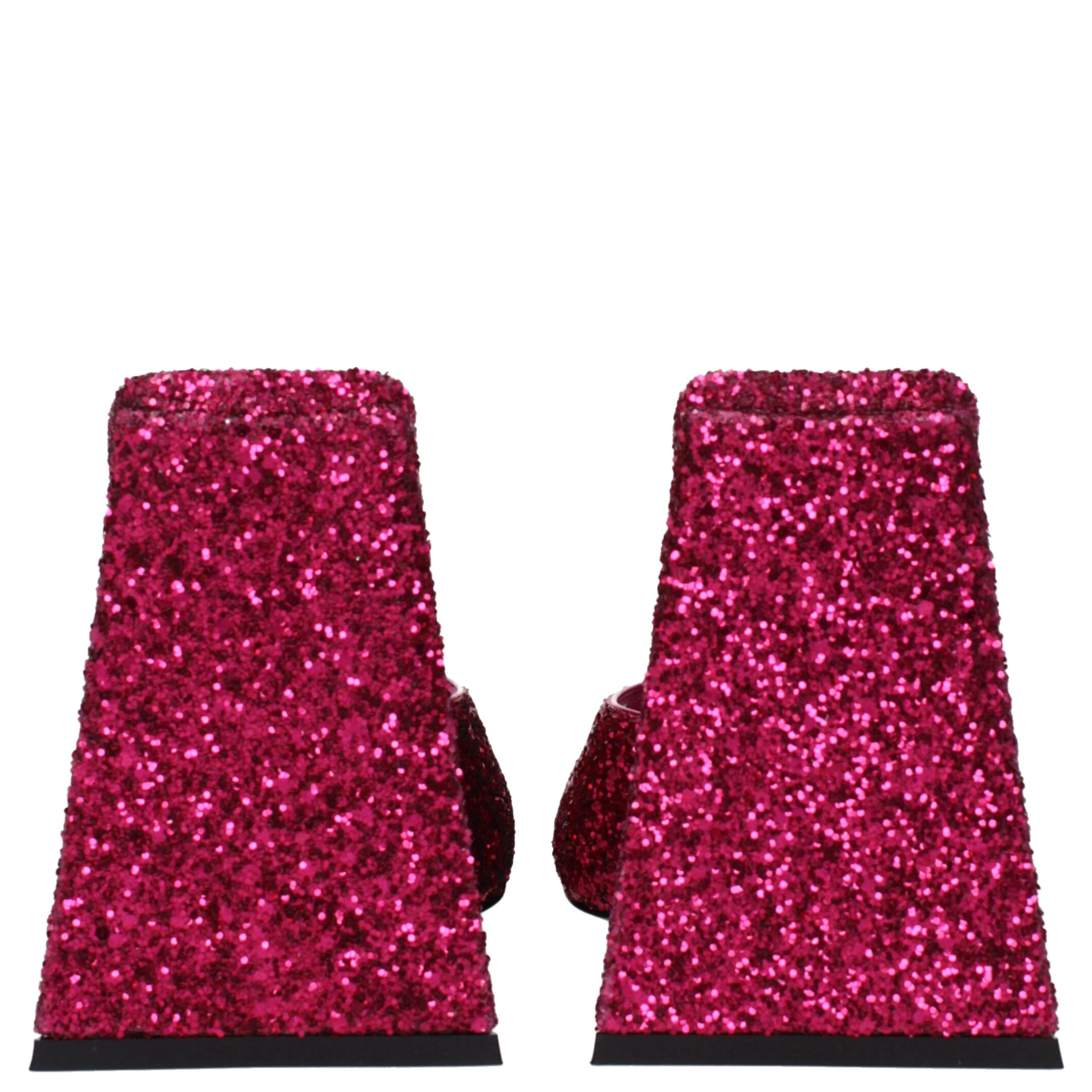 Pink Plastic Platform Sandals