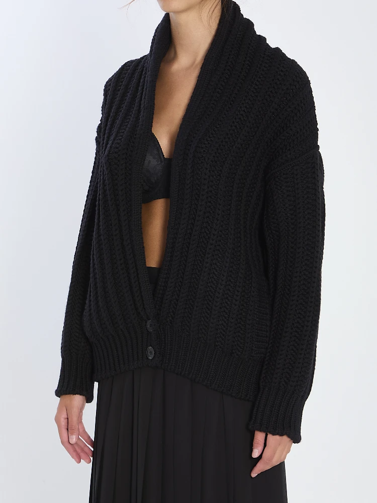 Virgin wool cardigan alternative