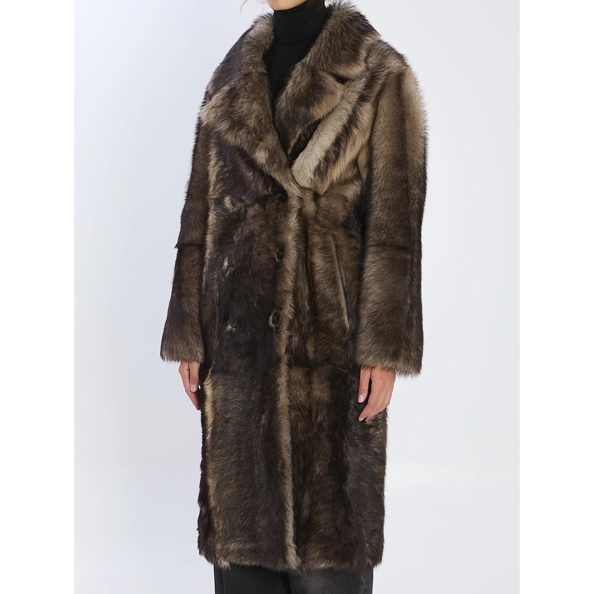 Lamb fur coat