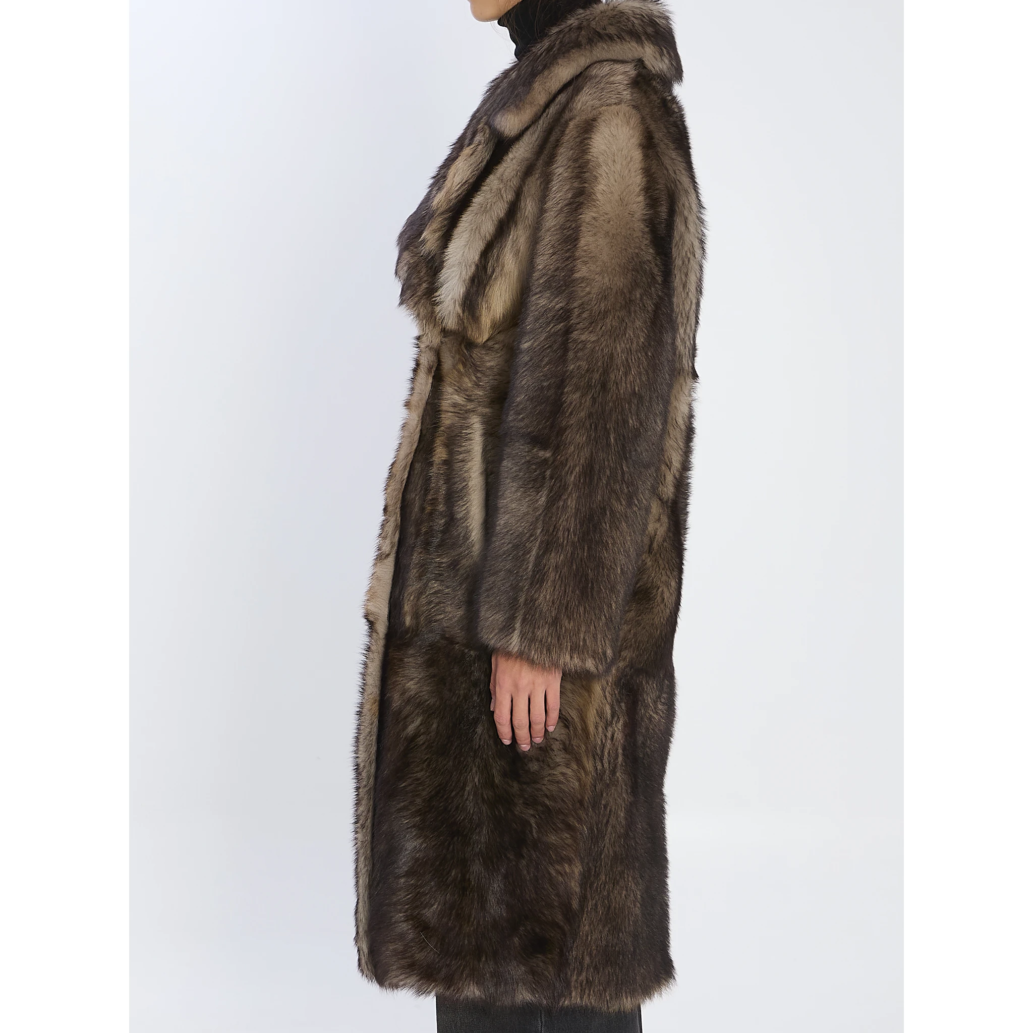 Lamb fur coat