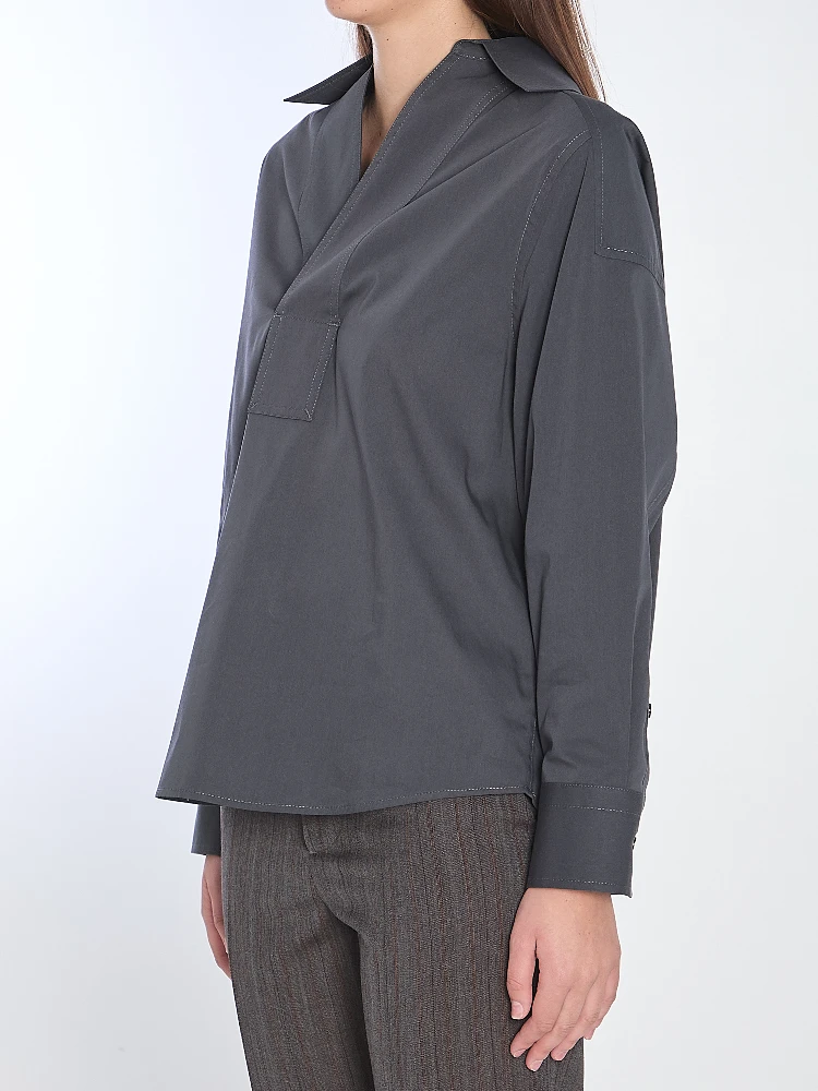 Cotton and silk shirt alternative