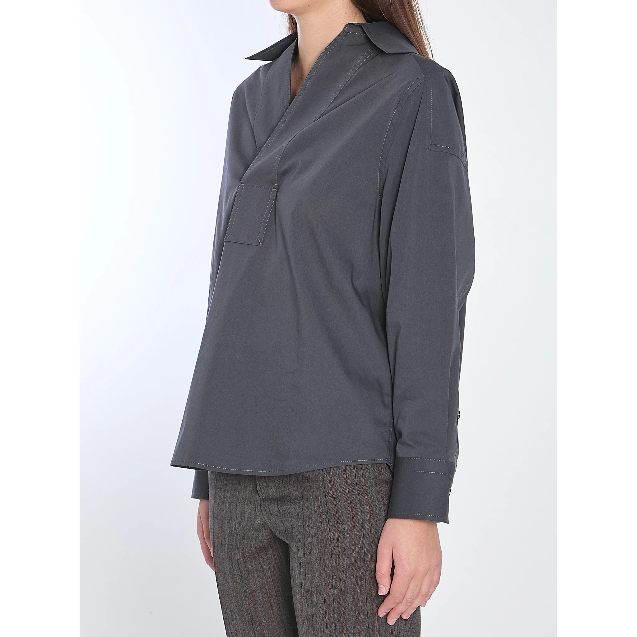 Cotton and silk shirt