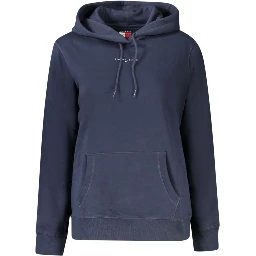 Blue Cotton Women Sweater