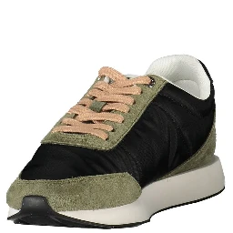 Black Leather Women Sneaker