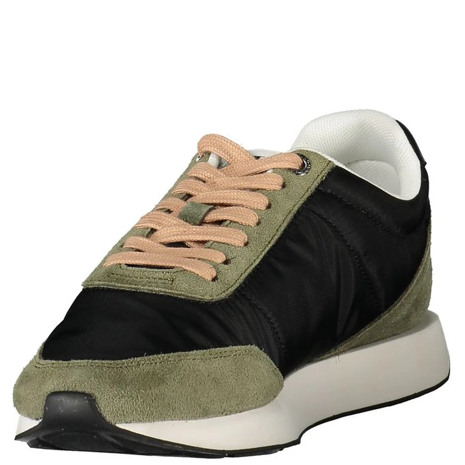 Black Leather Women Sneaker