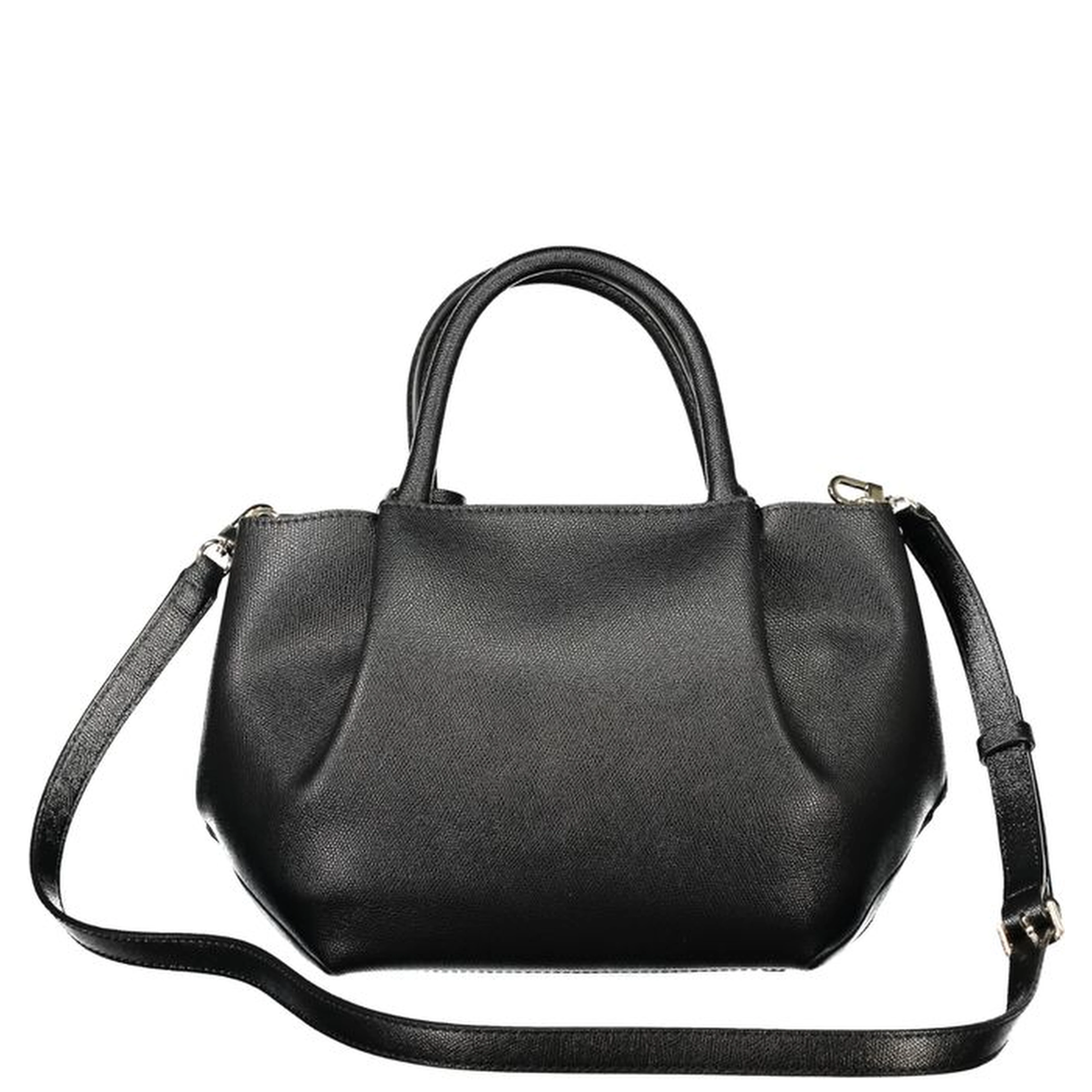 Black Polyethylene Women Handbag