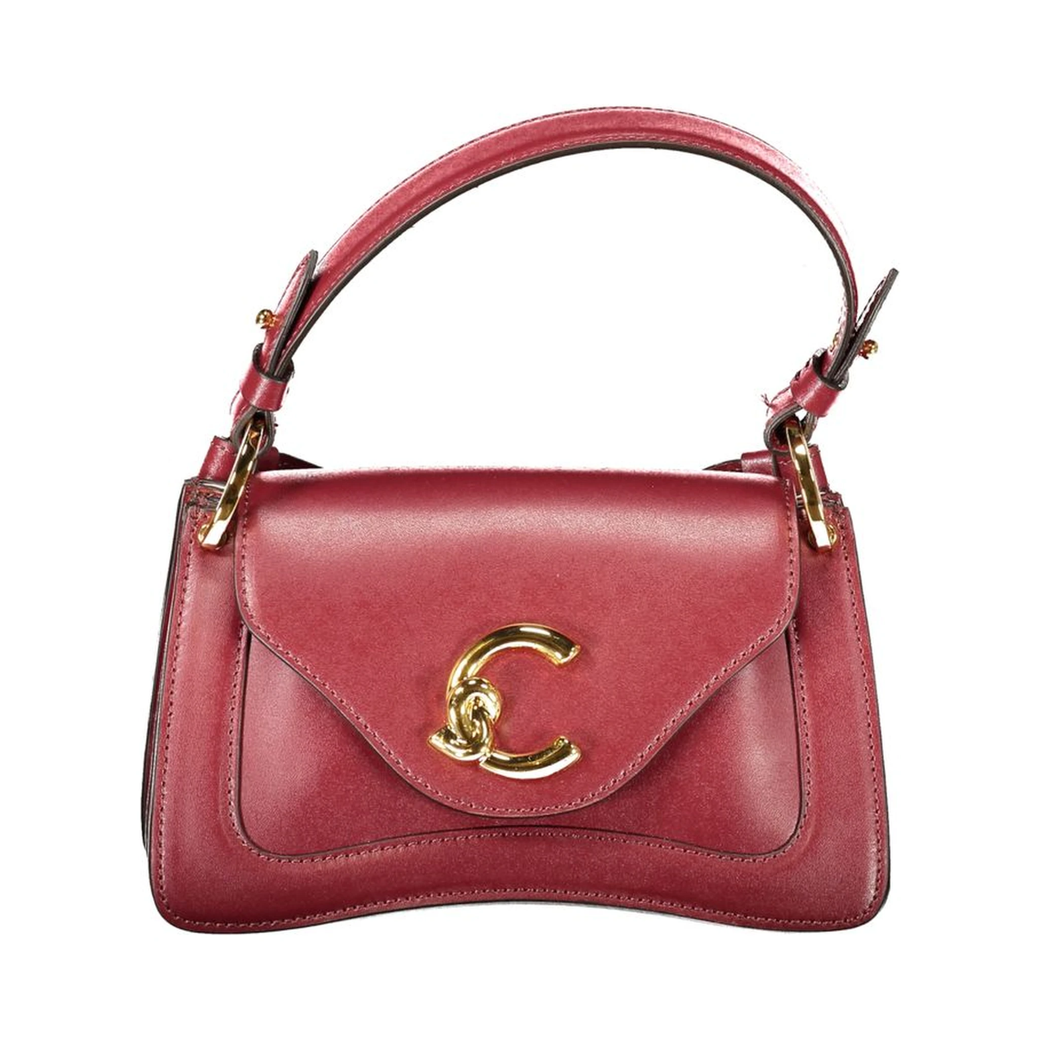 Red Leather Women Handbag