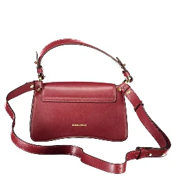 Red Leather Women Handbag