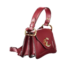 Red Leather Women Handbag