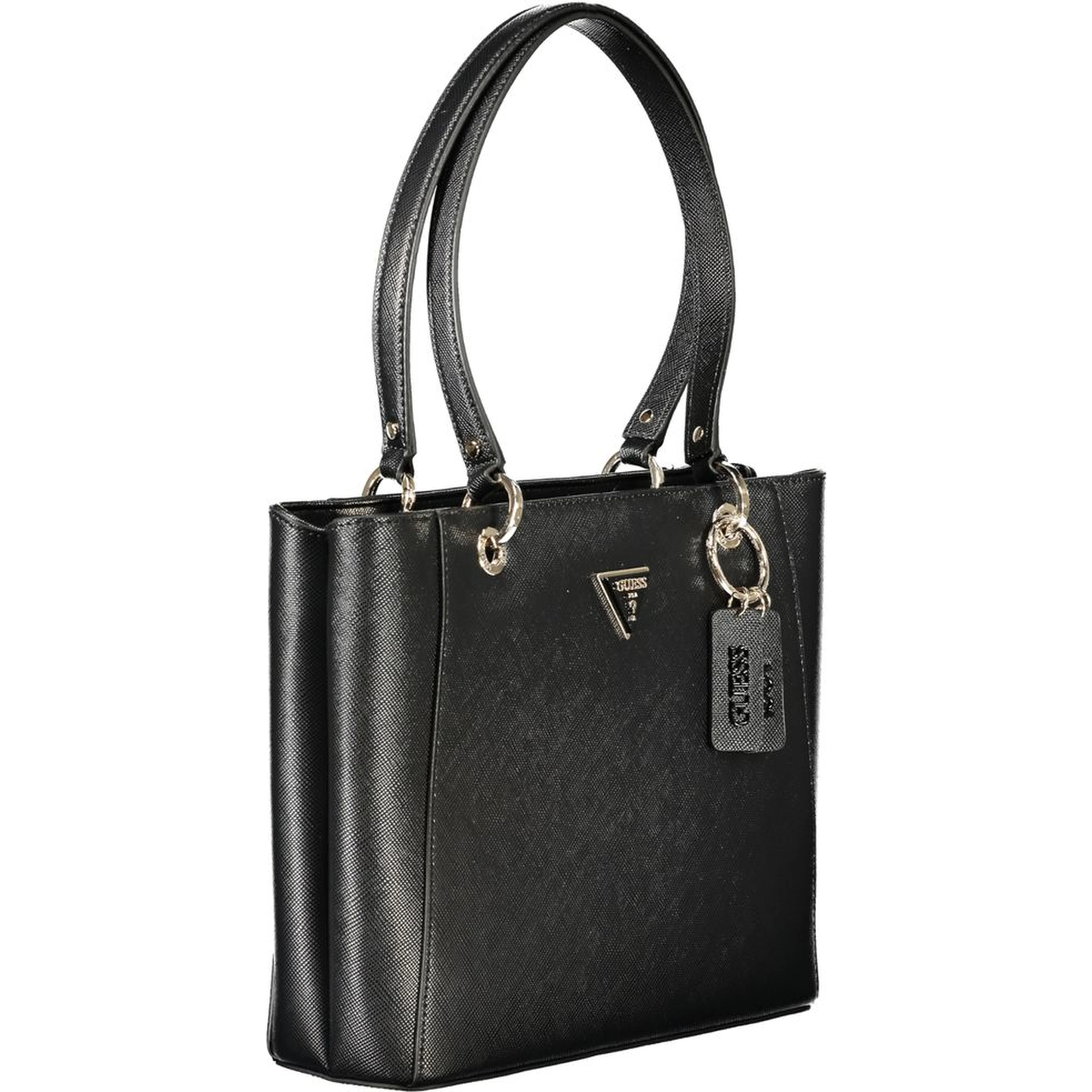 Black Polyethylene Women Handbag