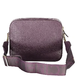 Purple Leather Women Handbag