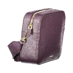 Purple Leather Women Handbag