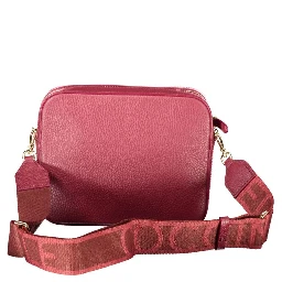 Red Leather Women Handbag